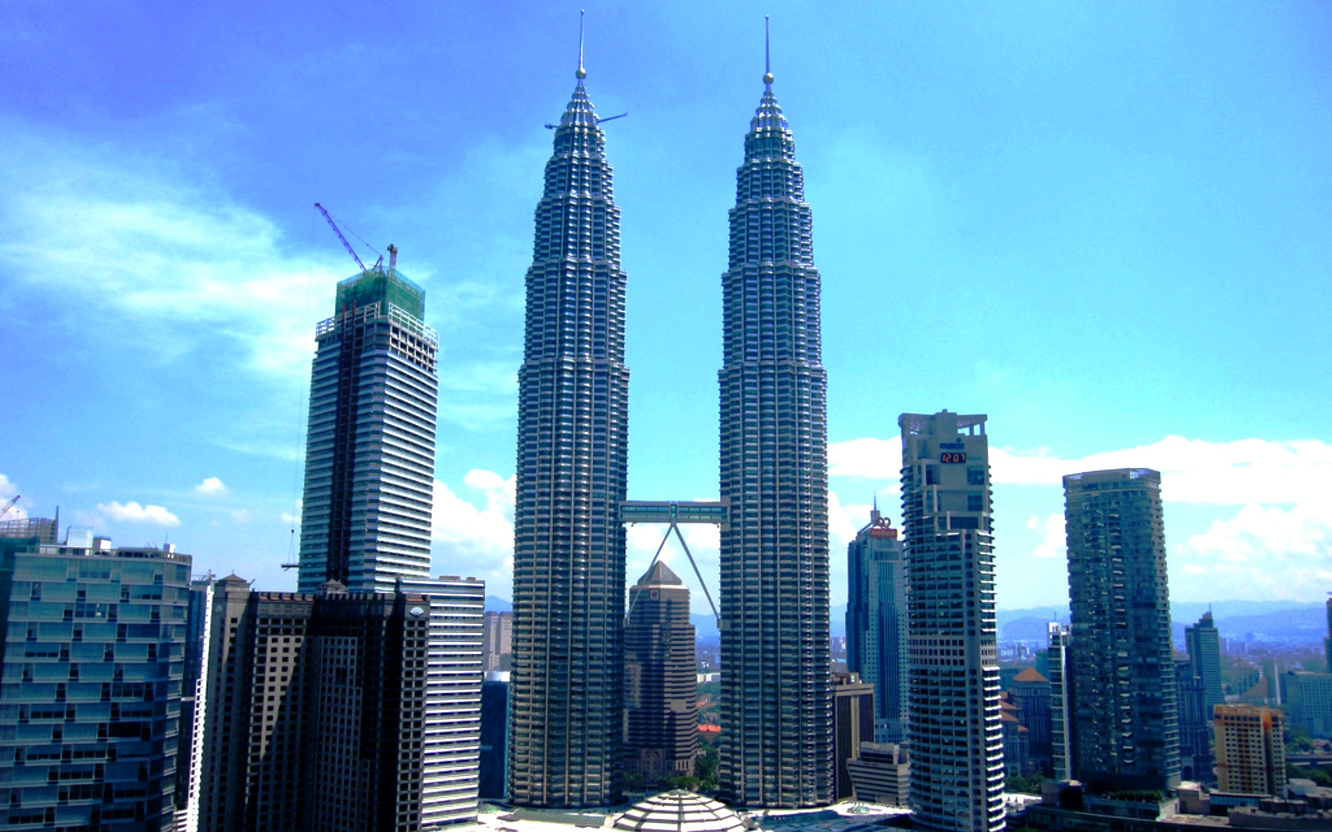 Малайзия. Куала-Лумпур. Самые высокие башни-Близнецы Петронас
